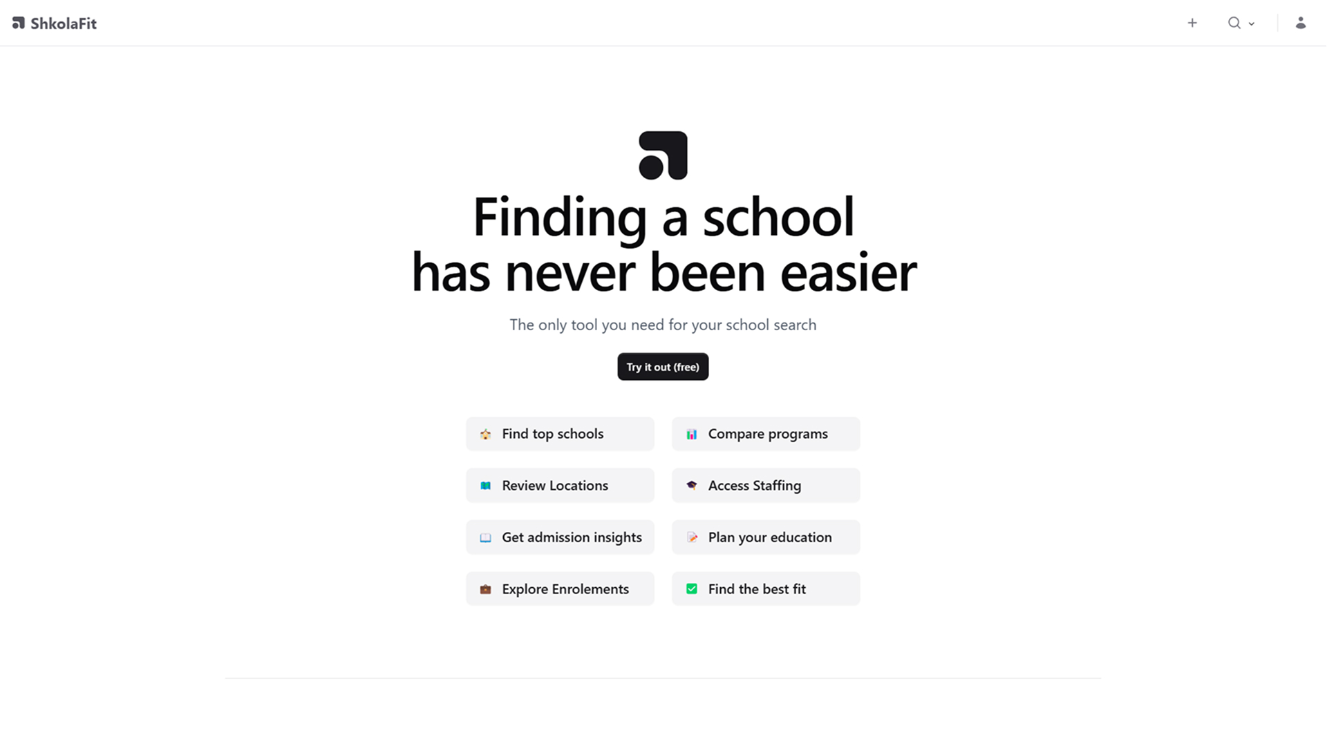 ShkolaFit 4.0 Homepage Screenshot